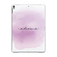 Personalised Handwritten Name Hearts Apple iPad Grey Case
