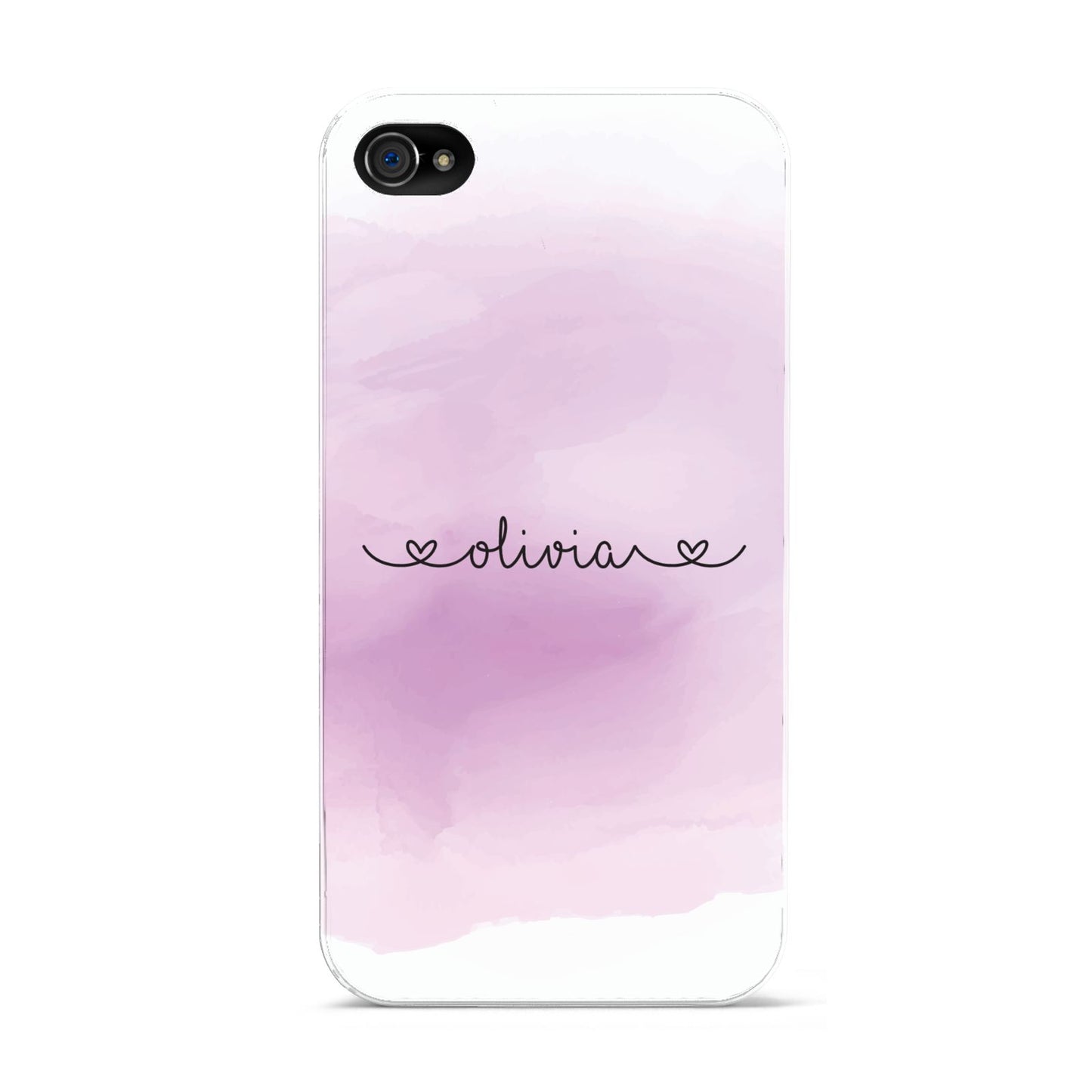 Personalised Handwritten Name Hearts Apple iPhone 4s Case