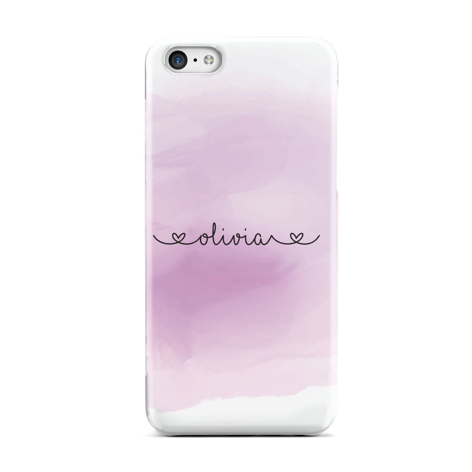 Personalised Handwritten Name Hearts Apple iPhone 5c Case