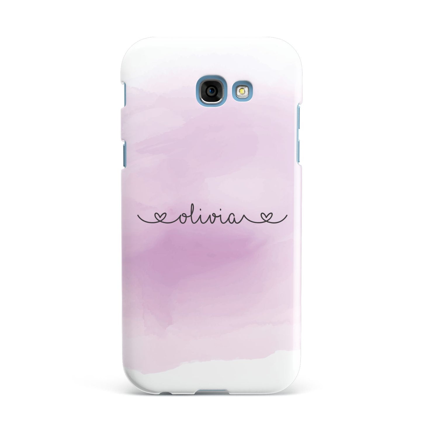 Personalised Handwritten Name Hearts Samsung Galaxy A7 2017 Case