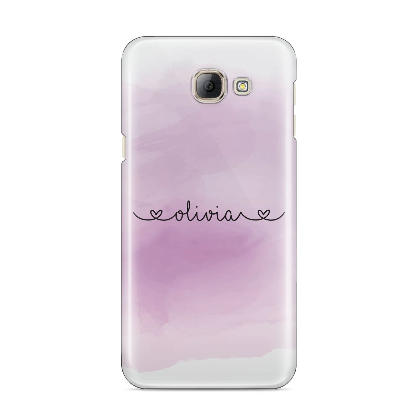 Personalised Handwritten Name Hearts Samsung Galaxy A8 2016 Case