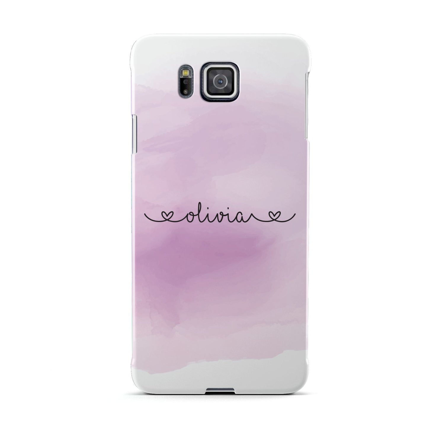 Personalised Handwritten Name Hearts Samsung Galaxy Alpha Case