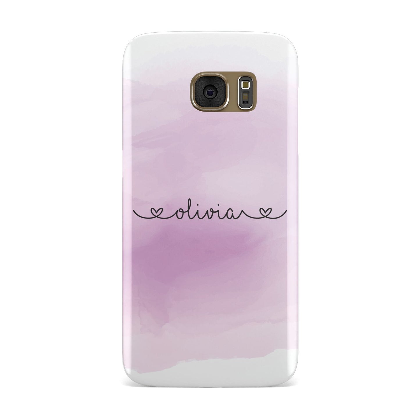 Personalised Handwritten Name Hearts Samsung Galaxy Case