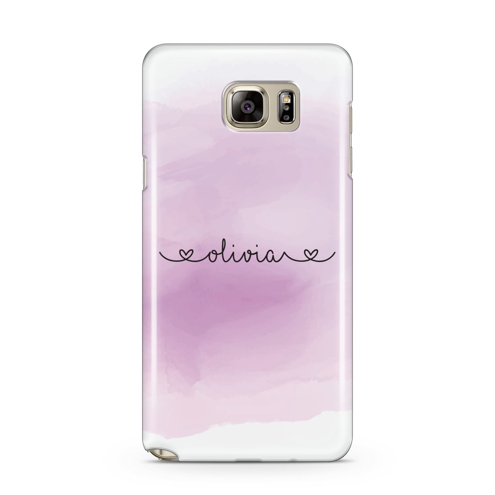 Personalised Handwritten Name Hearts Samsung Galaxy Note 5 Case