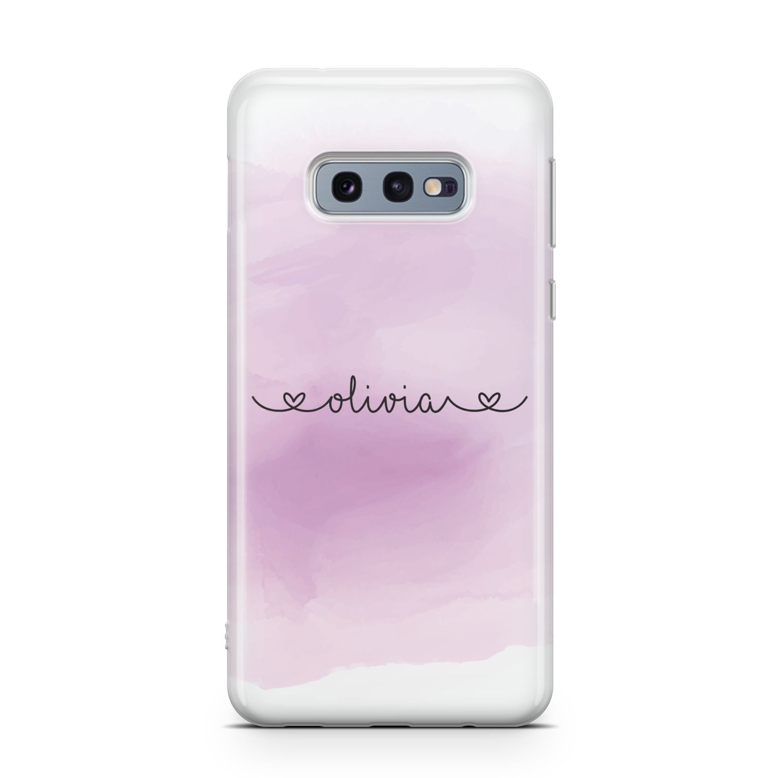 Personalised Handwritten Name Hearts Samsung Galaxy S10E Case