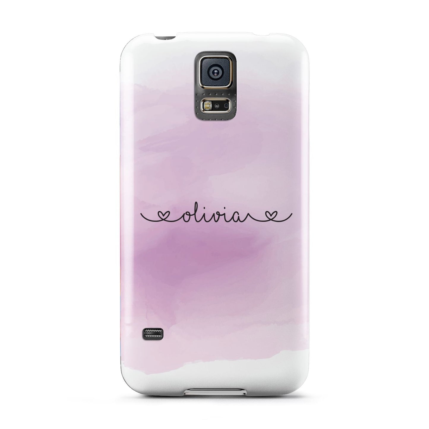 Personalised Handwritten Name Hearts Samsung Galaxy S5 Case