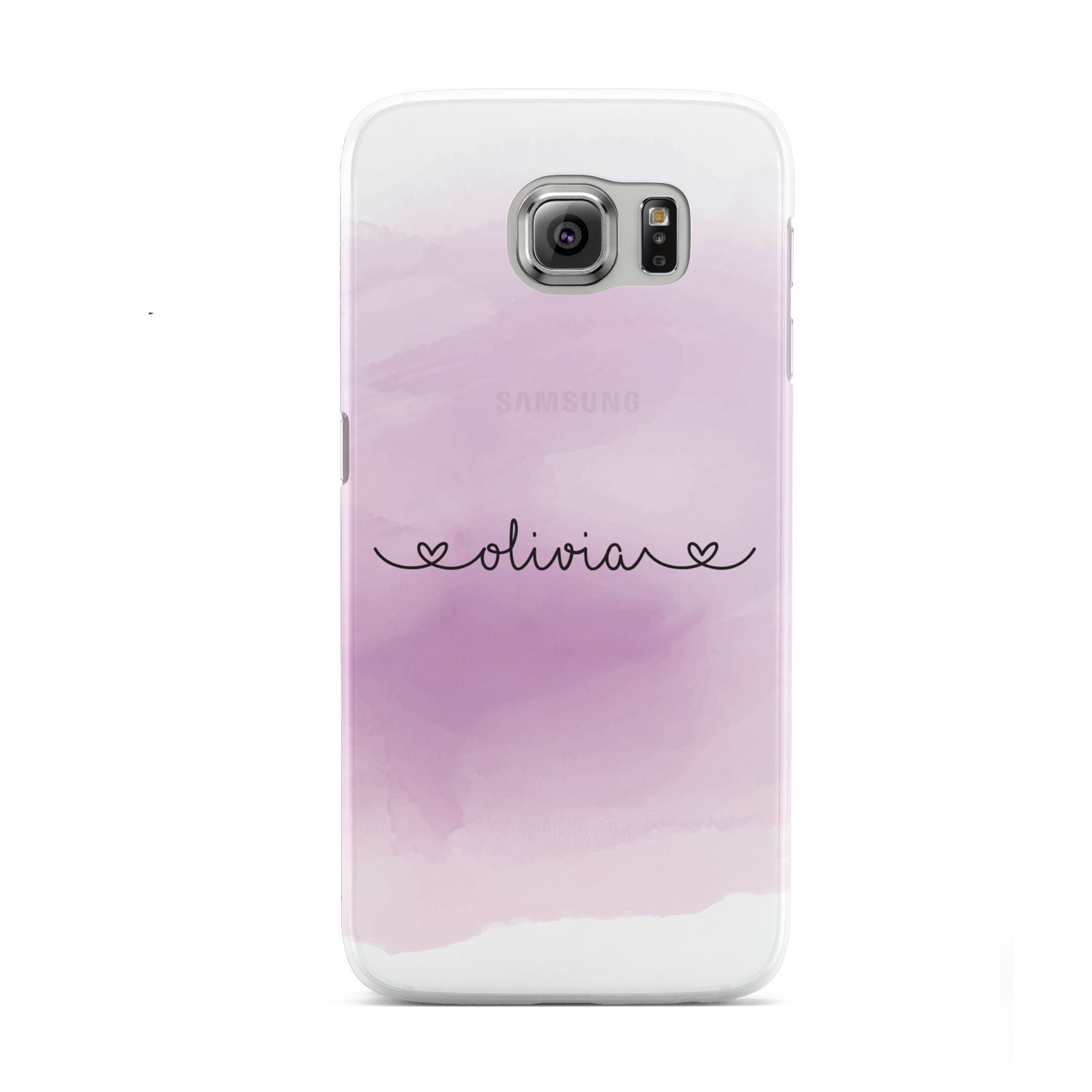 Personalised Handwritten Name Hearts Samsung Galaxy S6 Case