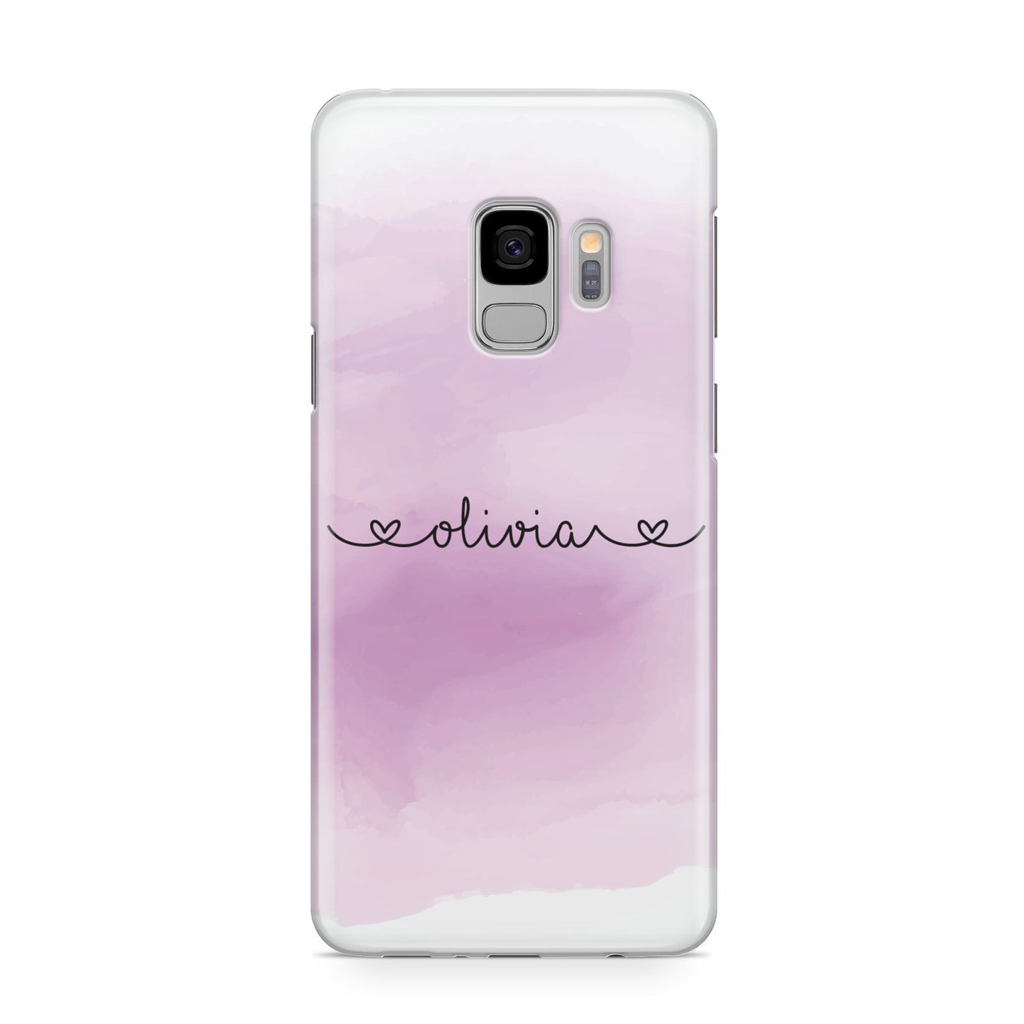 Personalised Handwritten Name Hearts Samsung Galaxy S9 Case