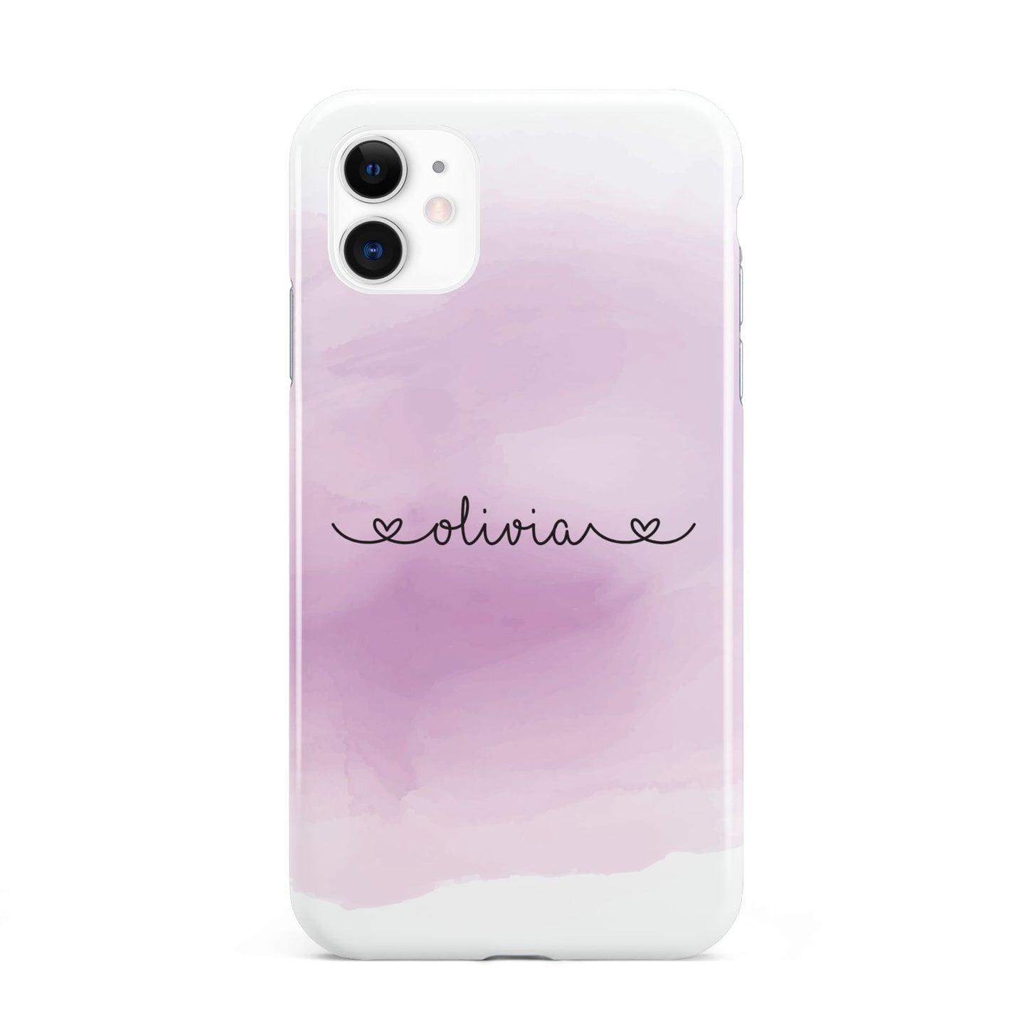 Personalised Handwritten Name Hearts iPhone 11 3D Tough Case