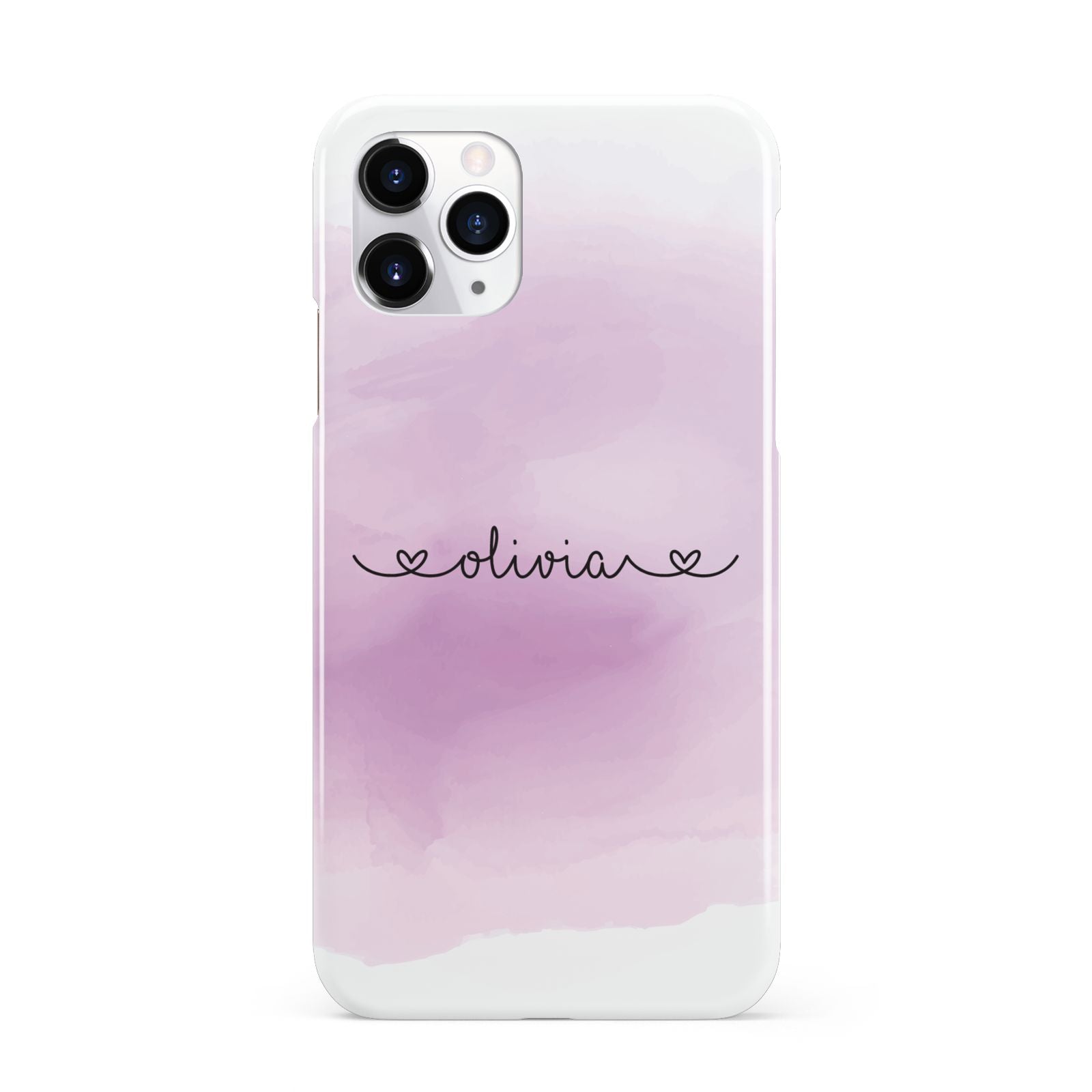 Personalised Handwritten Name Hearts iPhone 11 Pro 3D Snap Case