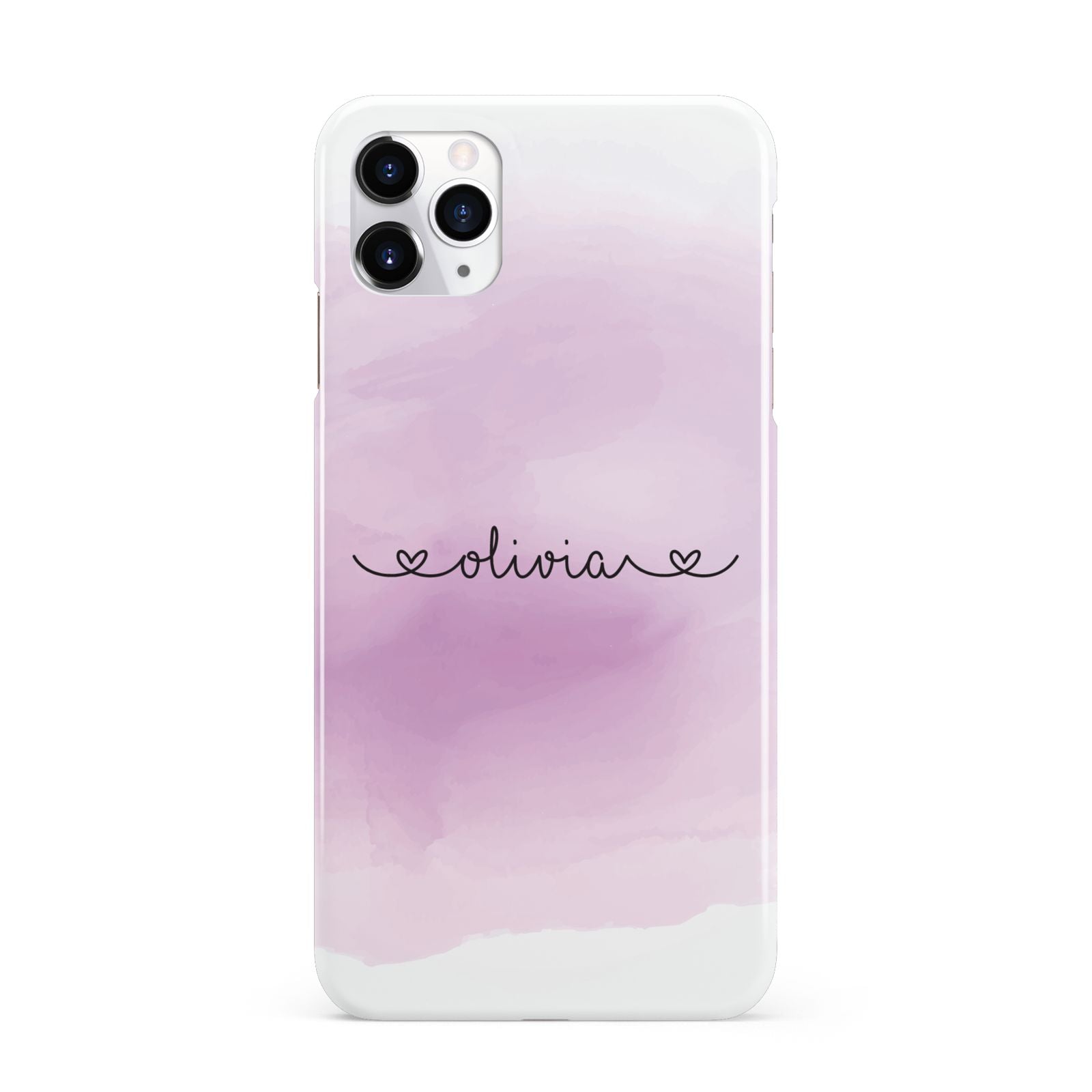 Personalised Handwritten Name Hearts iPhone 11 Pro Max 3D Snap Case