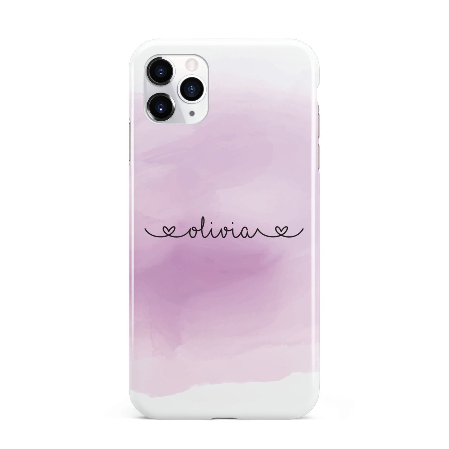 Personalised Handwritten Name Hearts iPhone 11 Pro Max 3D Tough Case