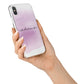 Personalised Handwritten Name Hearts iPhone X Bumper Case on Silver iPhone Alternative Image 2