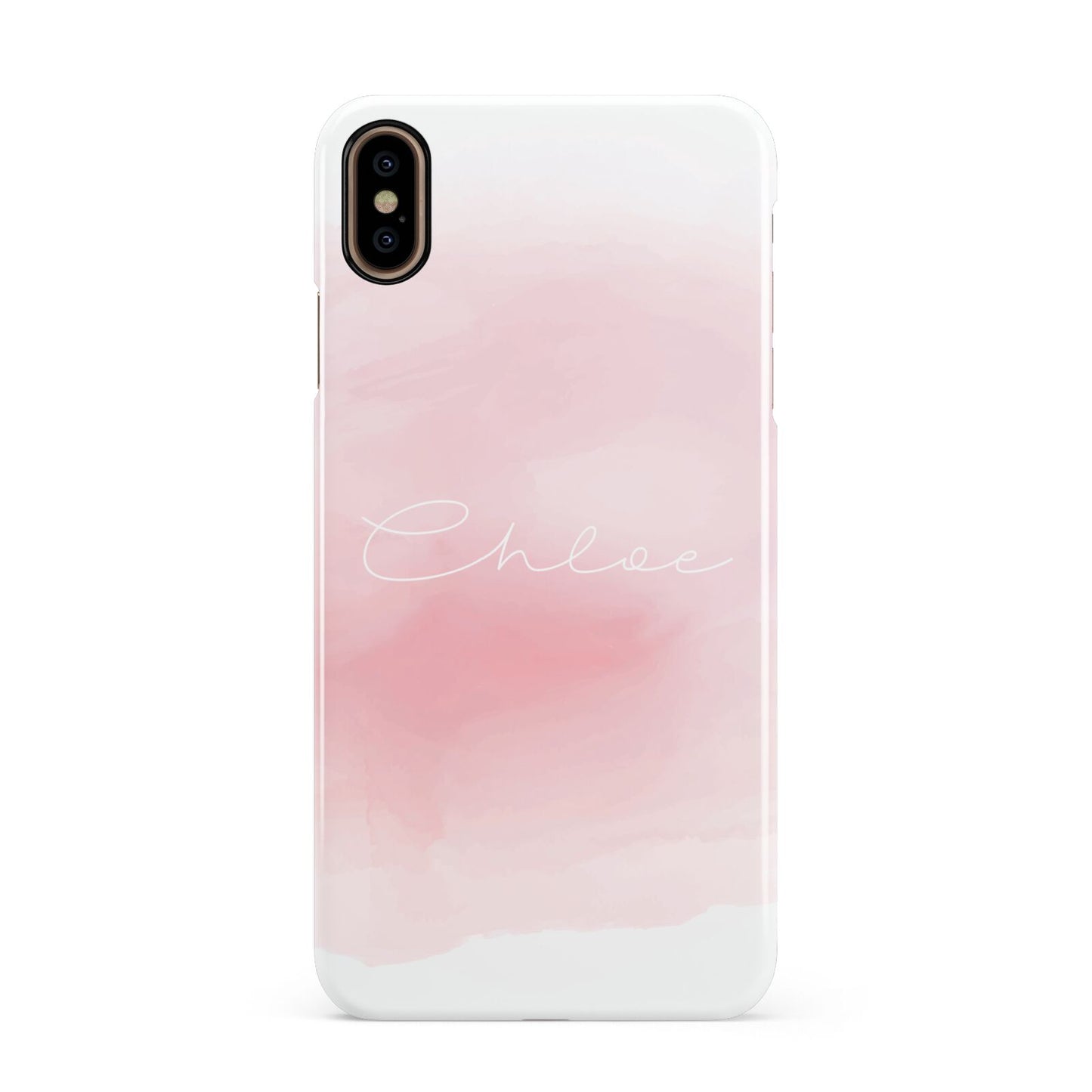 Personalised Handwritten Name Watercolour Apple iPhone Xs Max 3D Snap Case