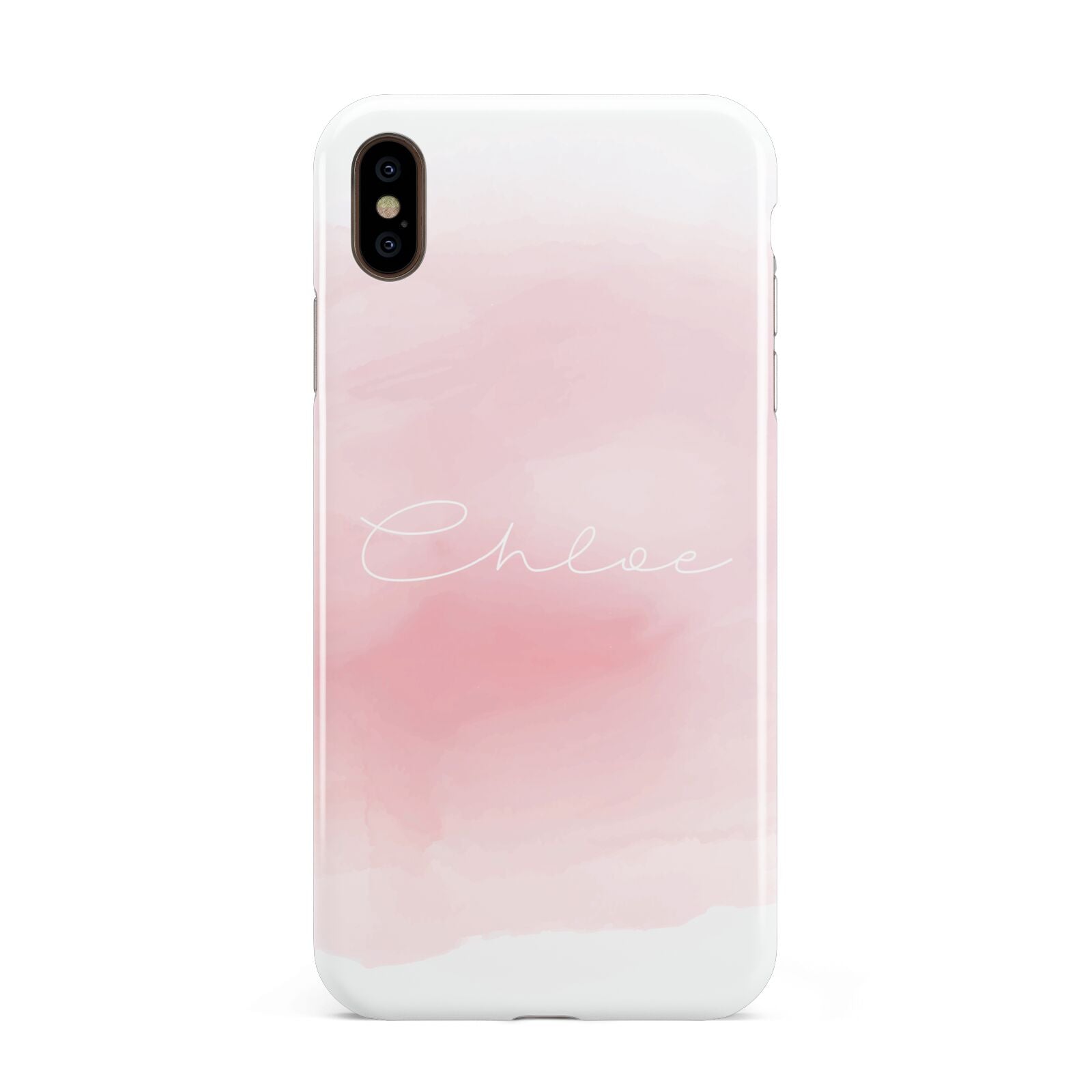 Personalised Handwritten Name Watercolour Apple iPhone Xs Max 3D Tough Case
