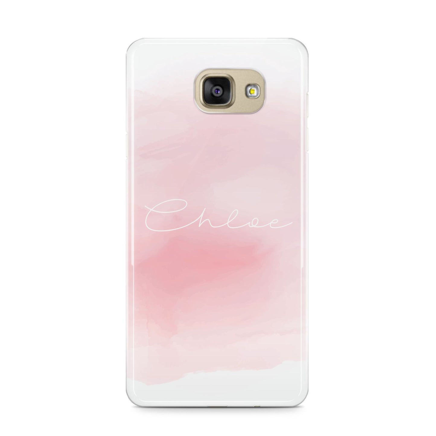 Personalised Handwritten Name Watercolour Samsung Galaxy A9 2016 Case on gold phone