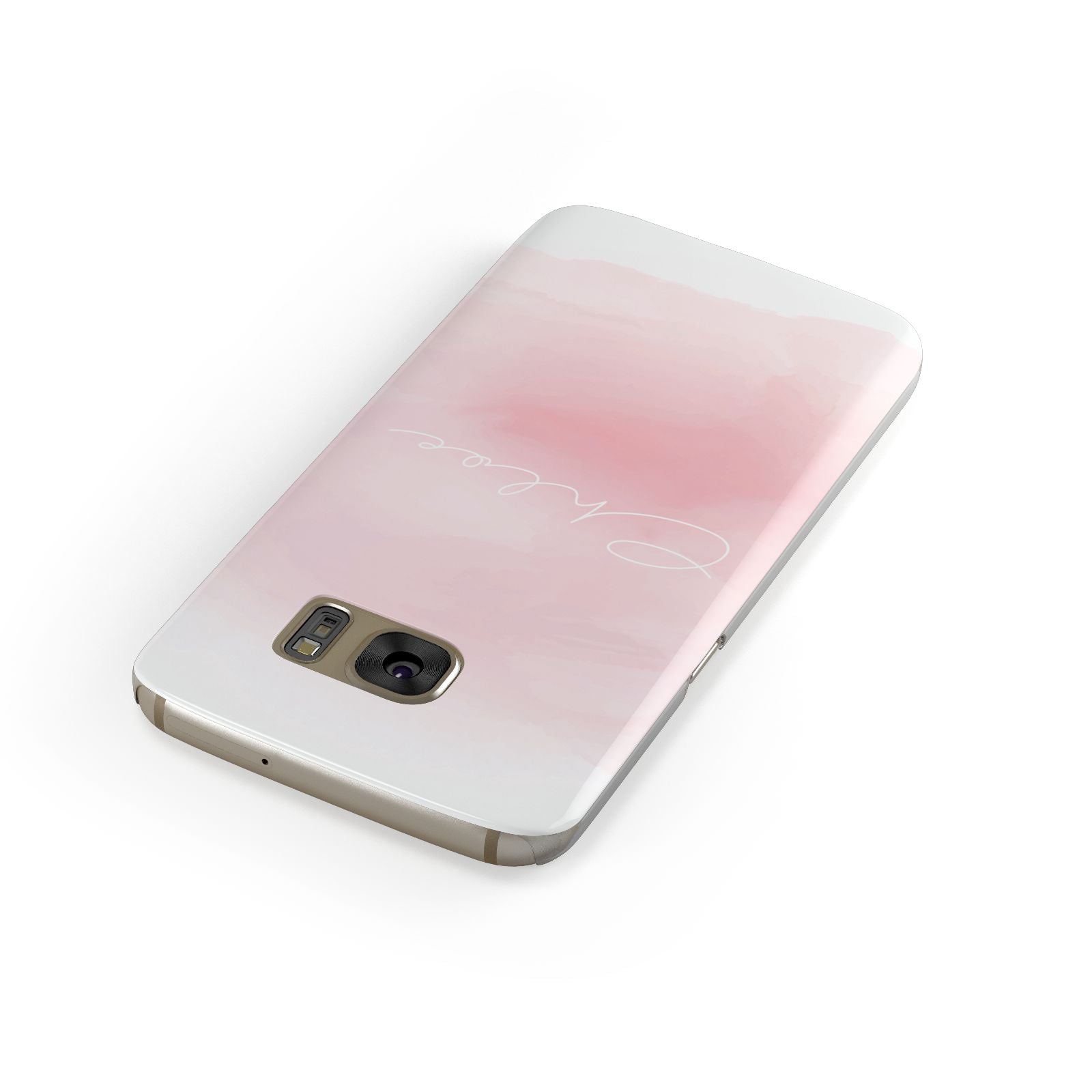 Personalised Handwritten Name Watercolour Samsung Galaxy Case Front Close Up