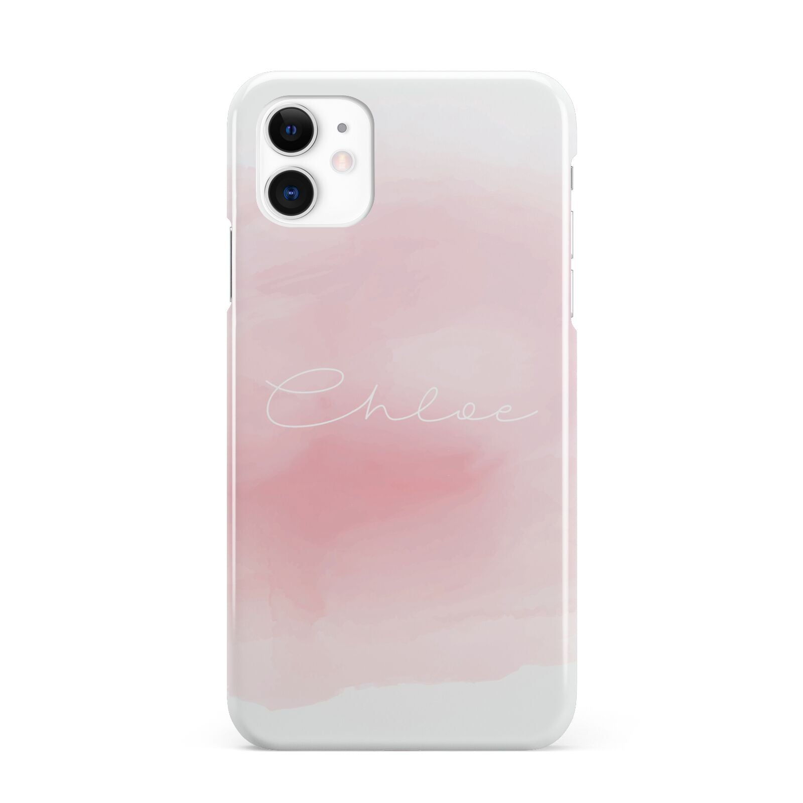 Personalised Handwritten Name Watercolour iPhone 11 3D Snap Case