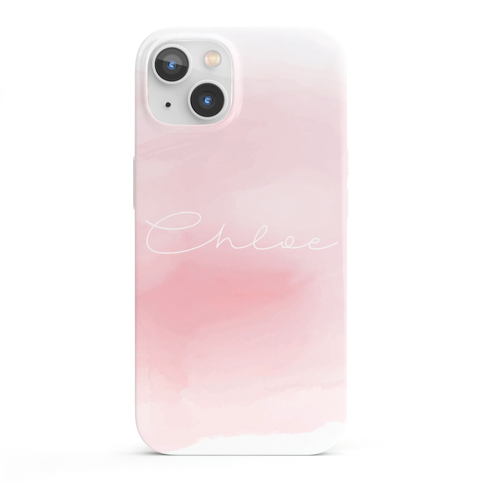 Personalised Handwritten Name Watercolour iPhone 13 Full Wrap 3D Snap Case