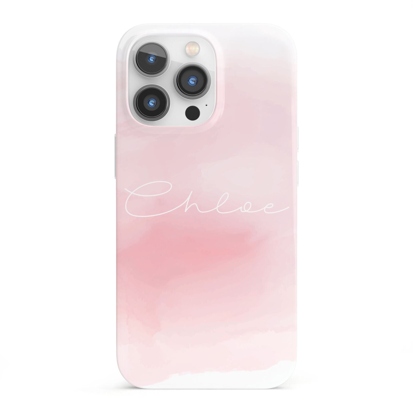 Personalised Handwritten Name Watercolour iPhone 13 Pro Full Wrap 3D Snap Case