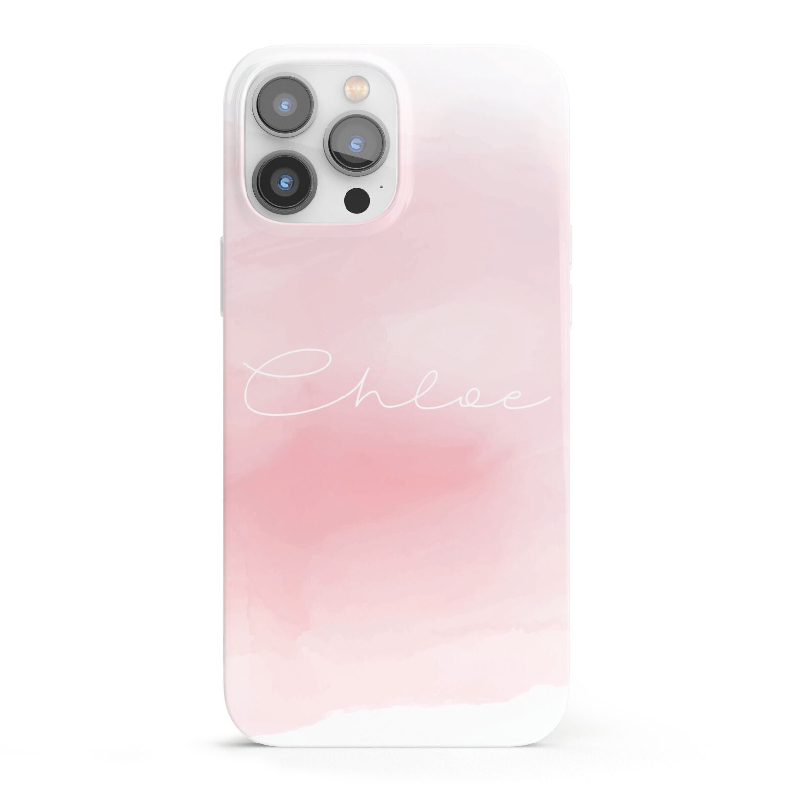 Personalised Handwritten Name Watercolour iPhone 13 Pro Max Full Wrap 3D Snap Case