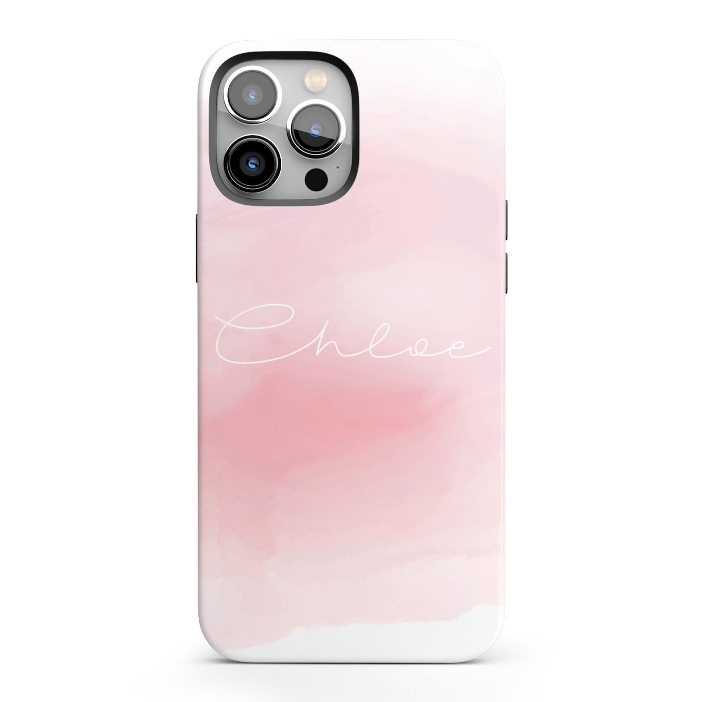 Personalised Handwritten Name Watercolour iPhone 13 Pro Max Full Wrap 3D Tough Case