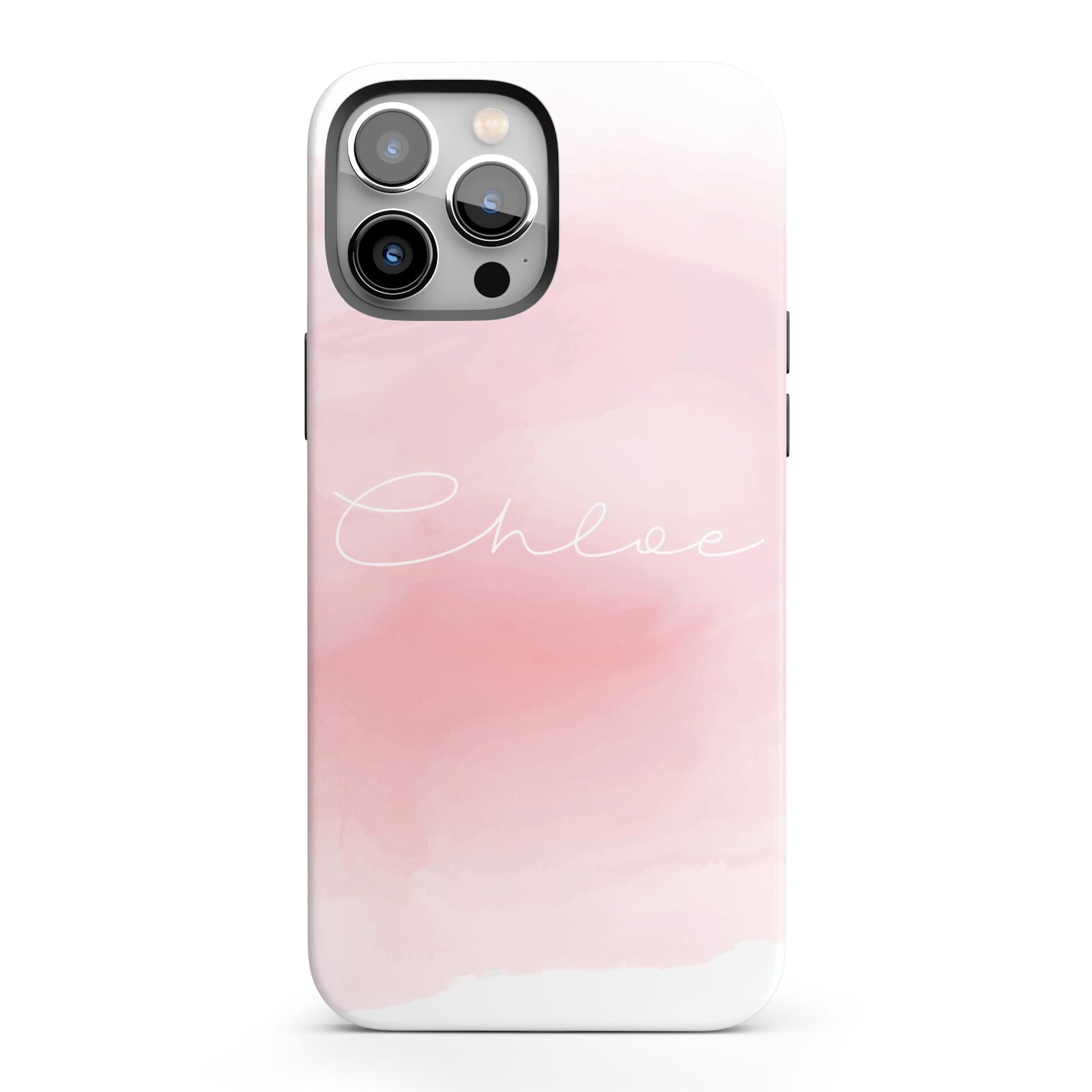 Personalised Handwritten Name Watercolour iPhone 13 Pro Max Full Wrap 3D Tough Case