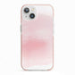 Personalised Handwritten Name Watercolour iPhone 13 TPU Impact Case with Pink Edges