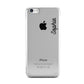 Personalised Handwritten Small Name Custom Clear Apple iPhone 5c Case