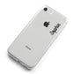 Personalised Handwritten Small Name Custom Clear iPhone 8 Bumper Case on Silver iPhone Alternative Image
