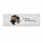 Personalised Happy Birthday Glitter Balloons 6x2 Vinly Banner with Grommets