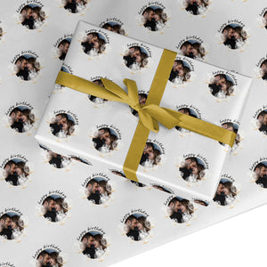 Personalised Happy Birthday Glitter Balloons Wrapping Paper