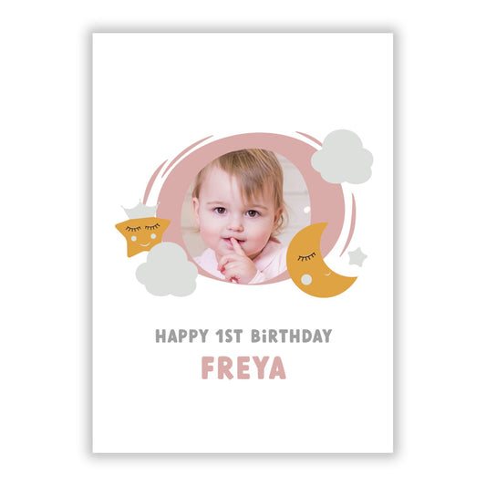 Personalised Happy Birthday Photo A5 Flat Greetings Card