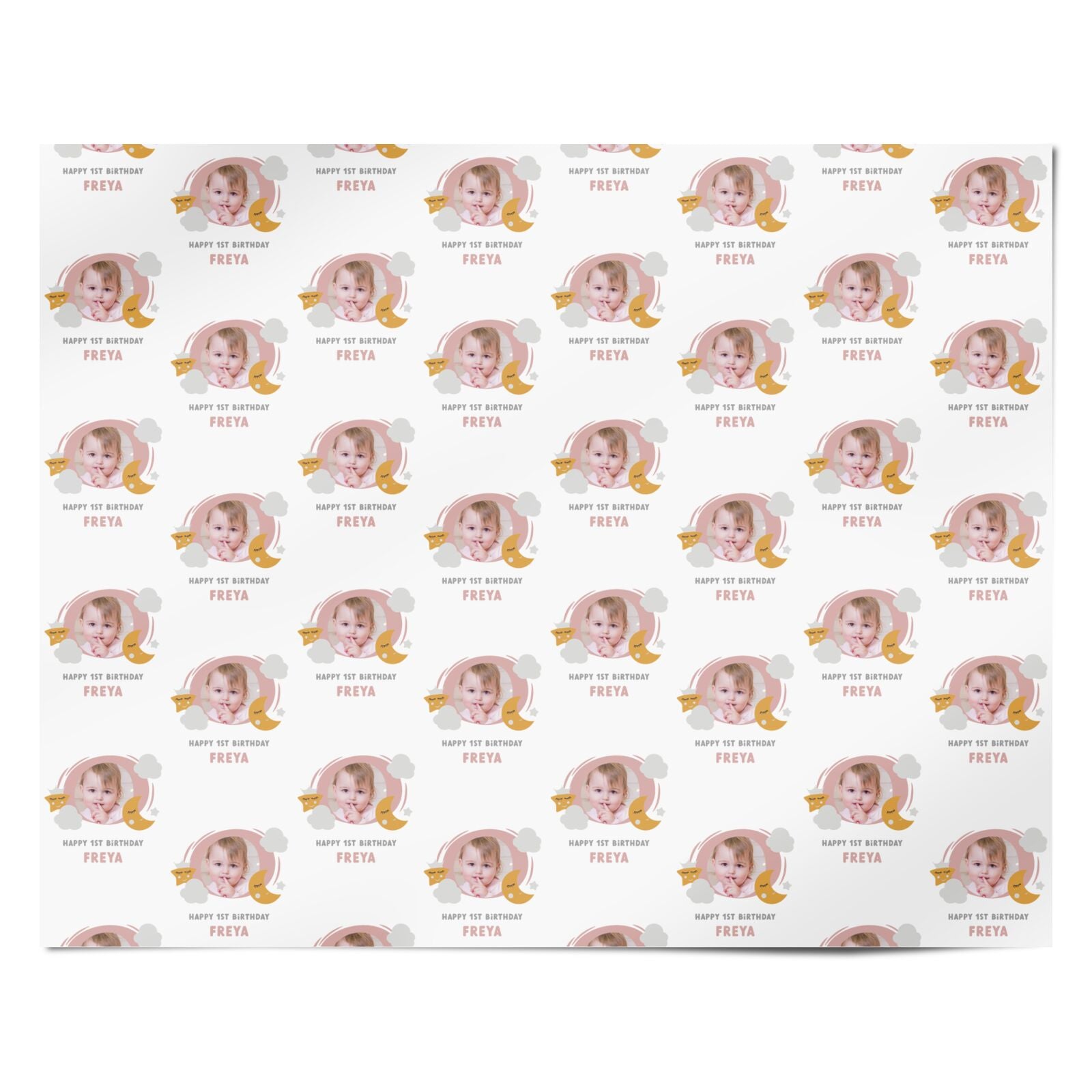 Personalised Happy Birthday Photo Personalised Wrapping Paper Alternative