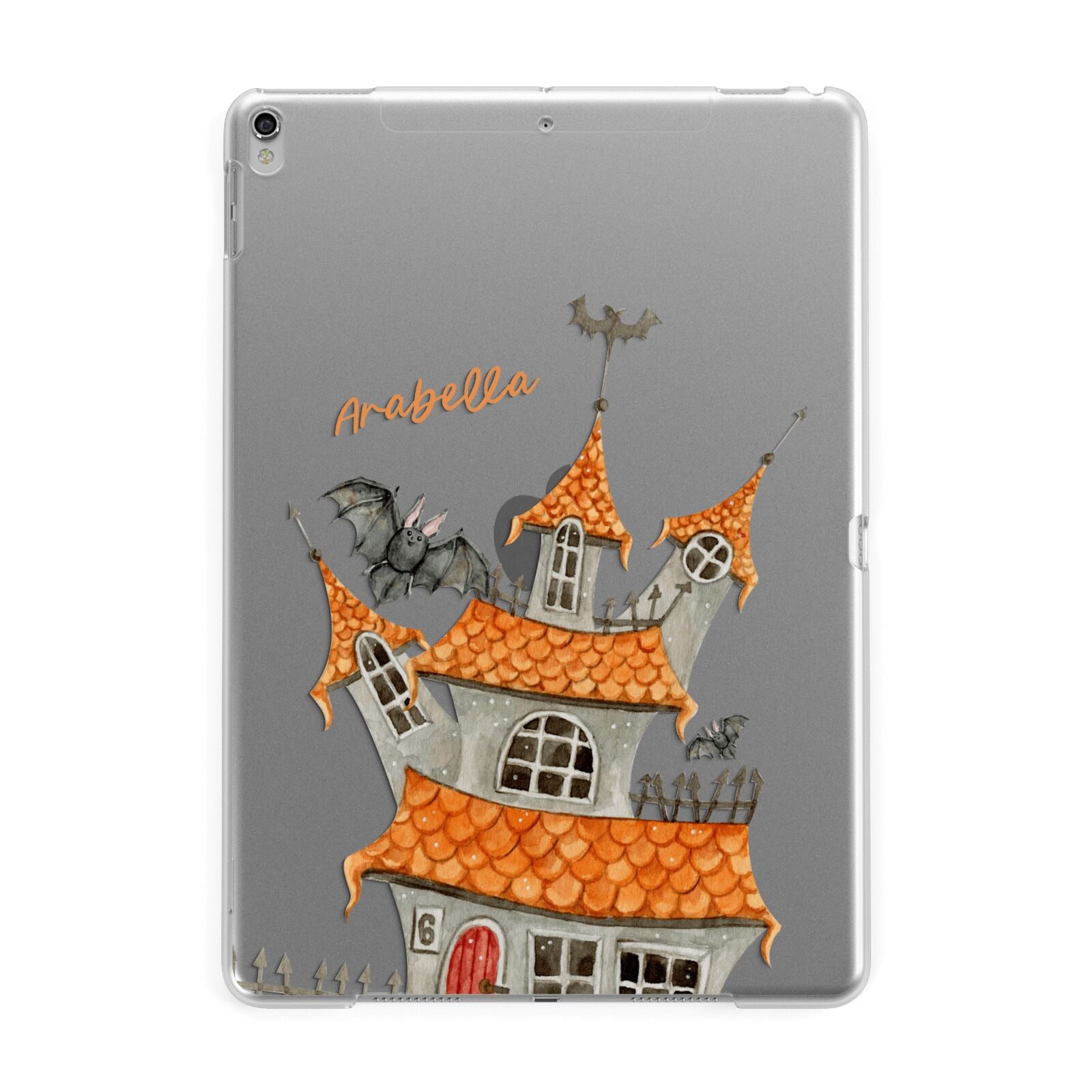 Personalised Haunted House Apple iPad Silver Case
