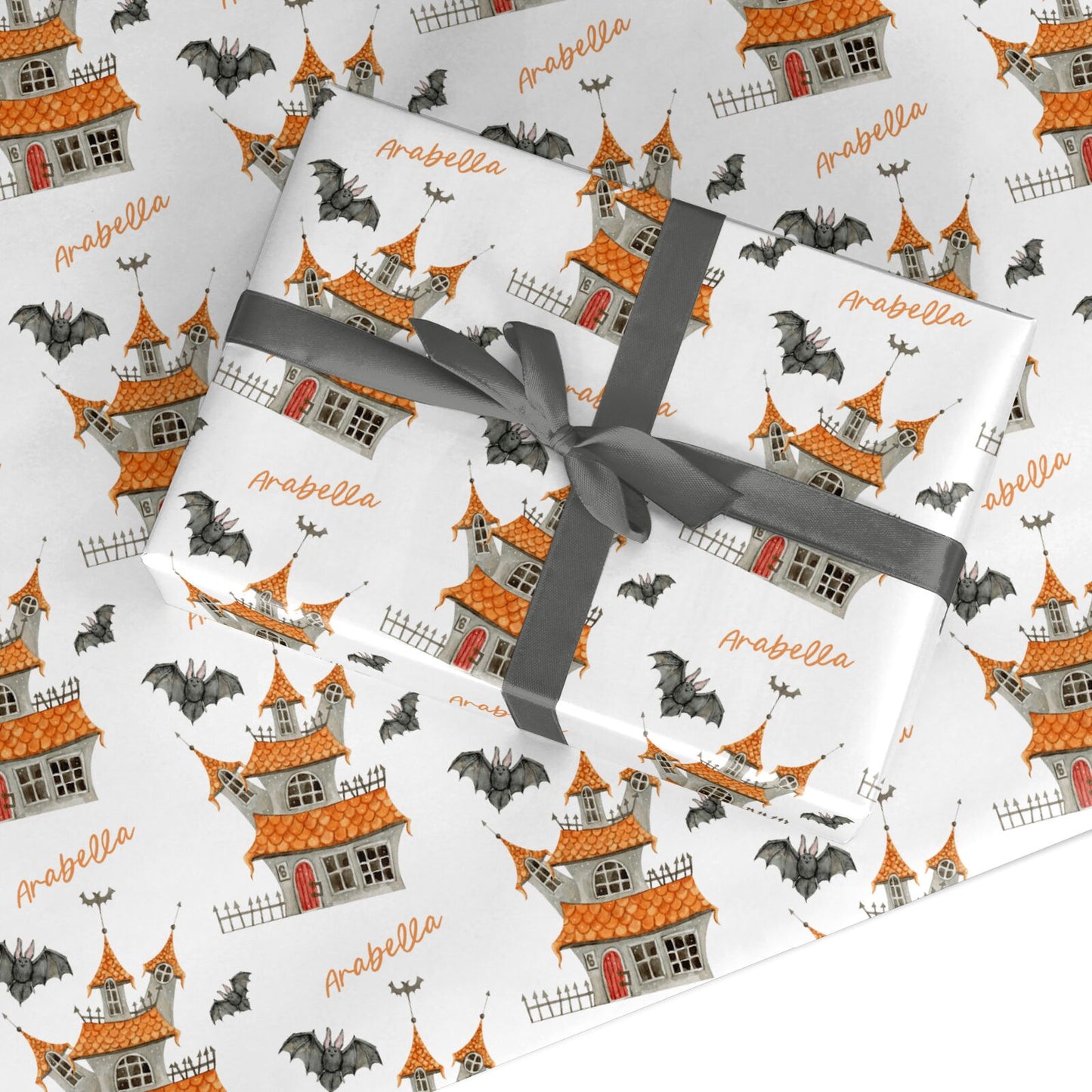 Personalised Haunted House Custom Wrapping Paper