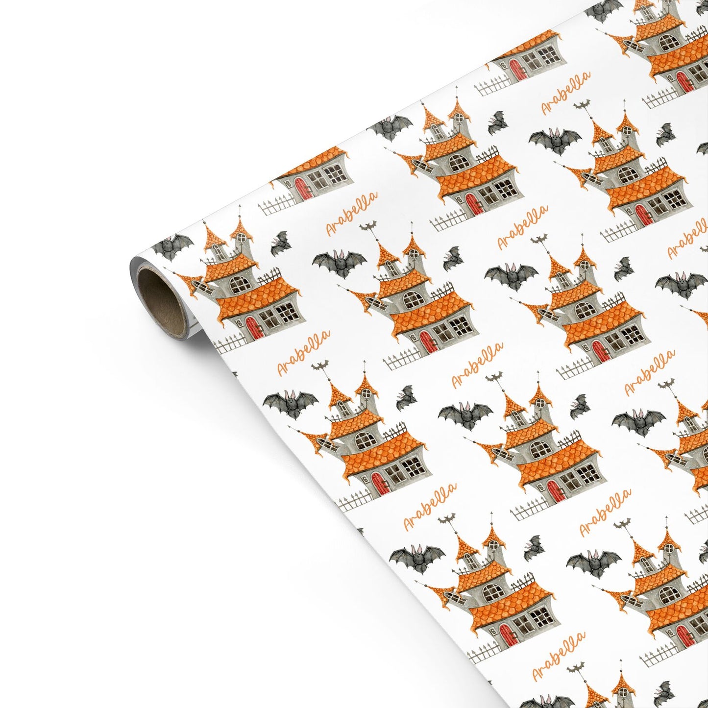 Personalised Haunted House Personalised Gift Wrap