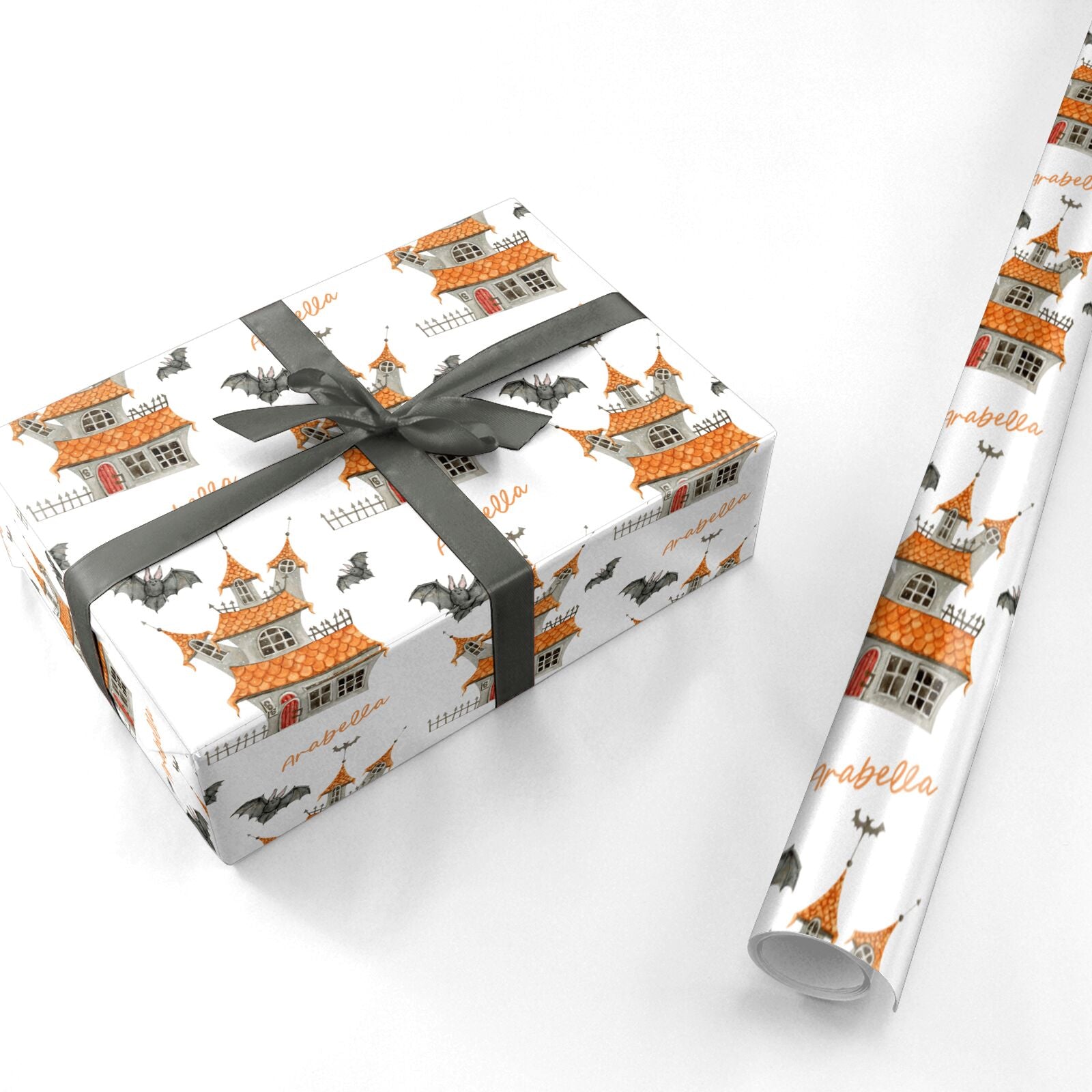 Personalised Haunted House Personalised Wrapping Paper