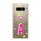 Personalised Heart Alphabet Clear Samsung Galaxy S8 Case
