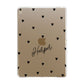 Personalised Heart Apple iPad Gold Case