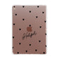 Personalised Heart Apple iPad Rose Gold Case