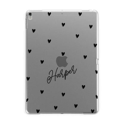 Personalised Heart Apple iPad Silver Case