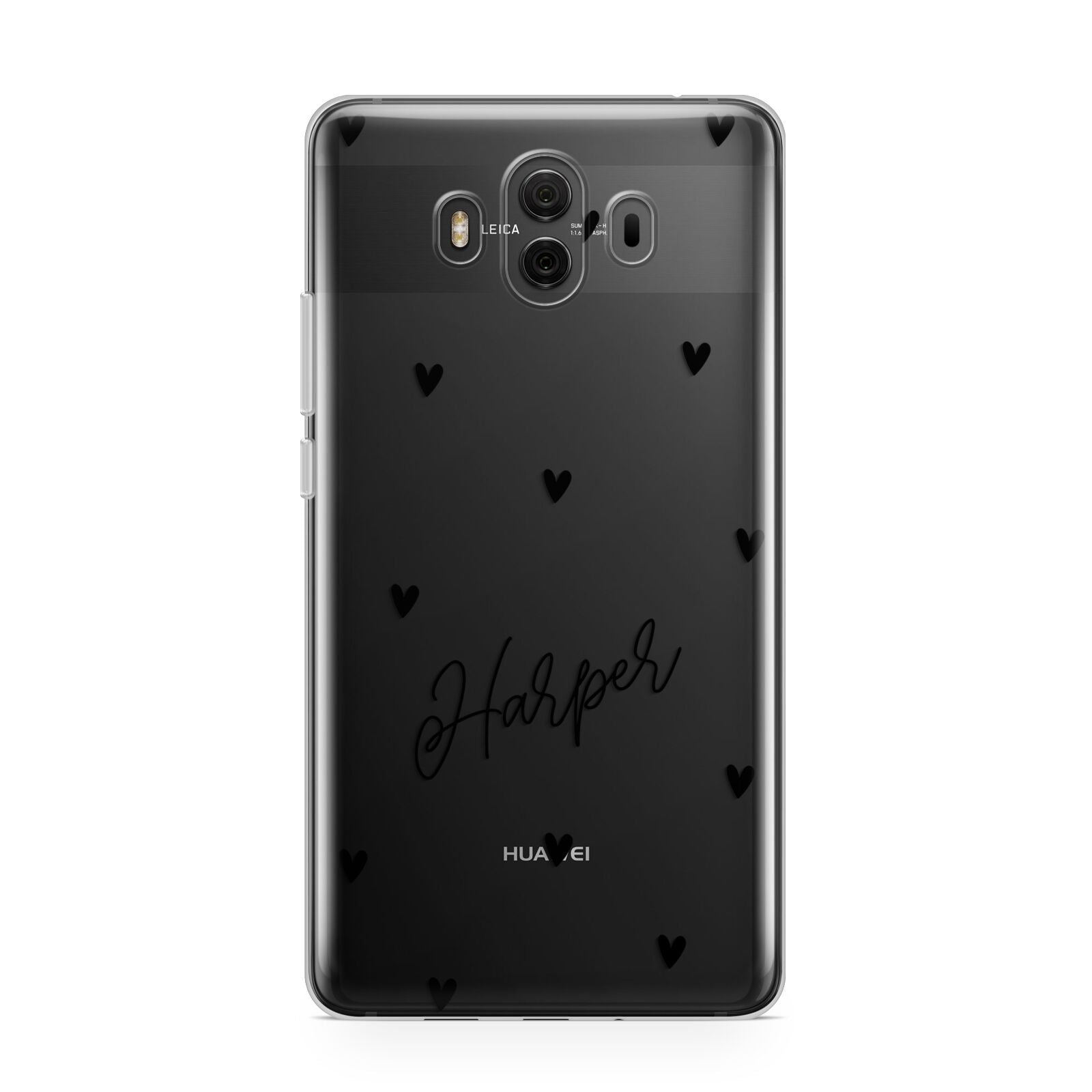 Personalised Heart Huawei Mate 10 Protective Phone Case