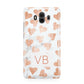 Personalised Heart Initialled Marble Huawei Mate 10 Protective Phone Case