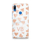 Personalised Heart Initialled Marble Huawei P Smart Z