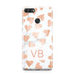 Personalised Heart Initialled Marble Huawei Y9 2018
