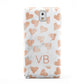 Personalised Heart Initialled Marble Samsung Galaxy Note 3 Case