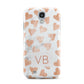 Personalised Heart Initialled Marble Samsung Galaxy S4 Case