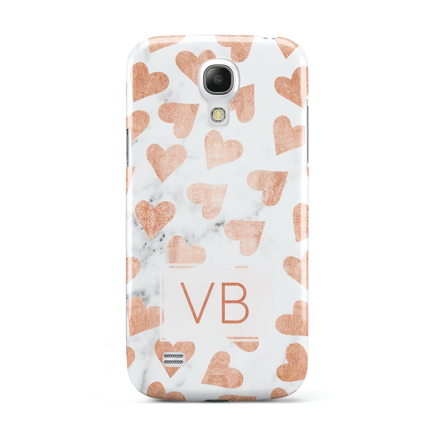 Personalised Heart Initialled Marble Samsung Galaxy S4 Mini Case