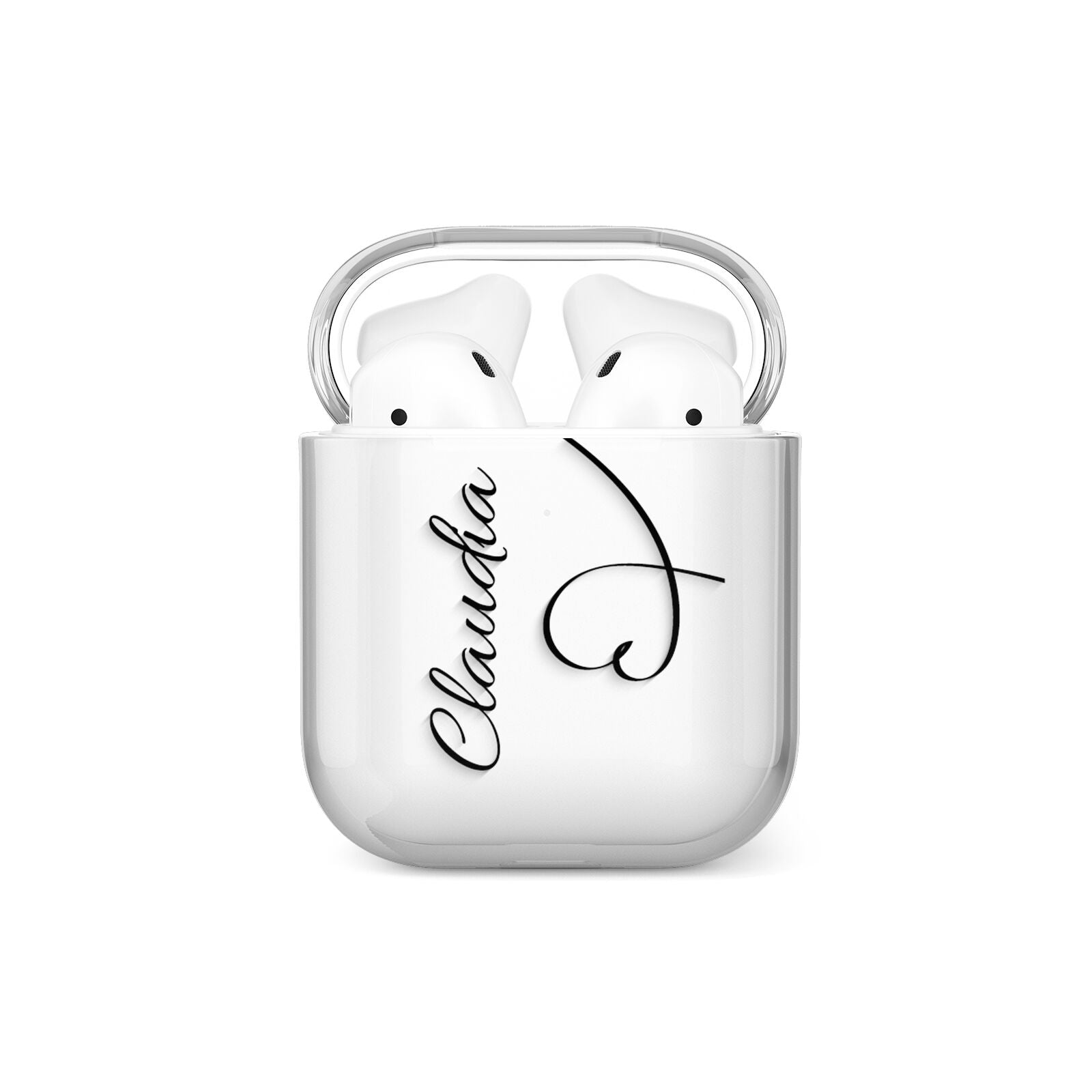 Personalised Heart Name AirPods Case